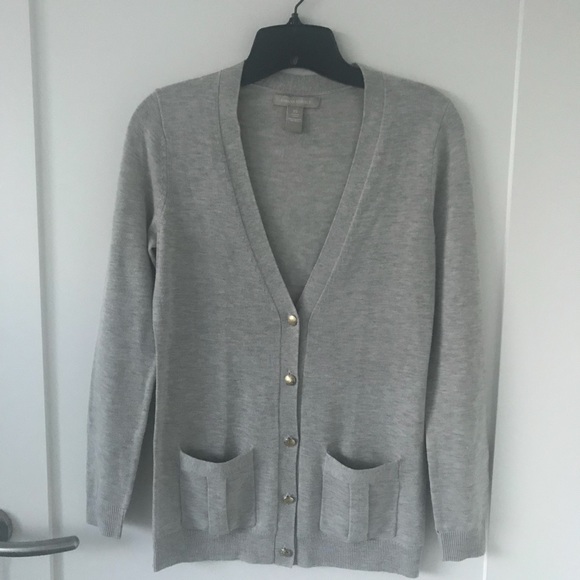 Banana Republic Gray Merino Cardigan - Picture 2 of 6